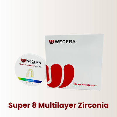 8 Multilayer Zirconia Block Dental Zirconia Blocks Cte 10±0.5 Providing Consistent Material Properties for Dental Prosthetics